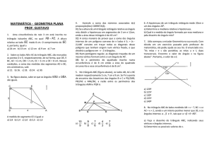 matemática - geometria plana prof. gustavo