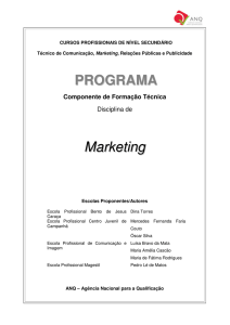 Marketing - Agência Nacional para a Qualificação e o Ensino