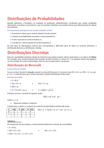 Distribuições de Probabilidade