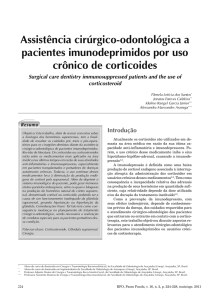 Assistência cirúrgico-odontológica a pacientes imunodeprimidos