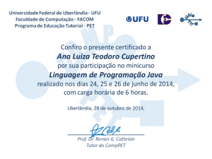 Certificado Java 2014