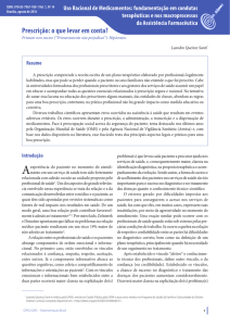 Prescrição: o que levar em conta?