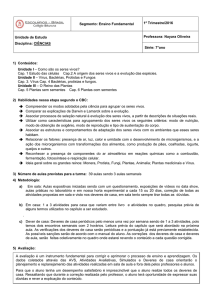 Segmento: Ensino Fundamental 1º Trimestre/2016 Unidade de