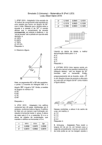 Simulado 2 (Unicamp) – Matemática III (Prof