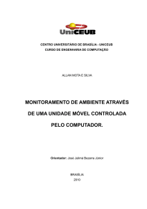 monitoramento de ambiente através de uma unidade móvel