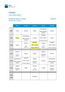 2B – Ciències Socials + Científic