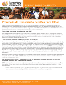 Prevenção da Transmissão de Mães Para Filhos