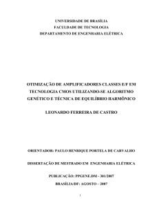 otimização de amplificadores classes e/f em tecnologia cmos