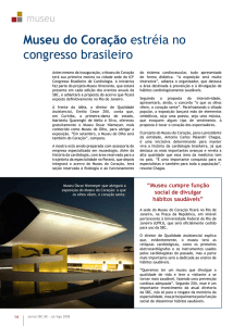 Museu do Coração estréia no congresso brasileiro