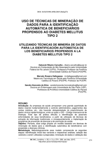 uso de técnicas de mineração de dados para a identificação