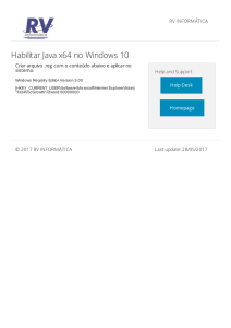 Habilitar Java x64 no Windows 10