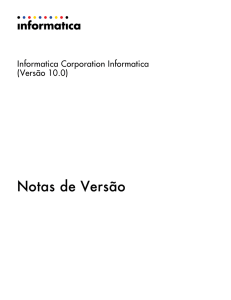 Informatica - 10.0 - Notas de Versão