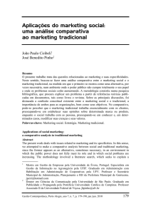 Aplicações do marketing social: uma análise comparativa ao