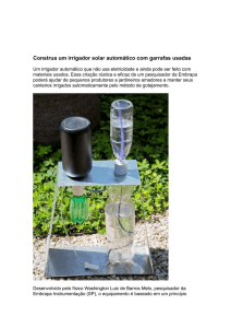 Construa um irrigador solar automático com garrafas usadas