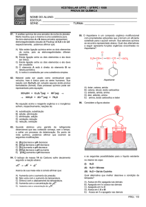 vestibular ufpe – ufrpe / 1998 prova de química nome do aluno