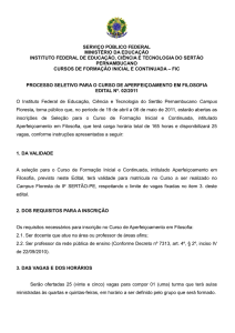 serviço público federal ministério da educação - IF Sertão-PE