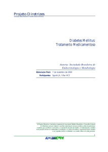 Diabetes Mellitus: Tratamento Medicamentoso