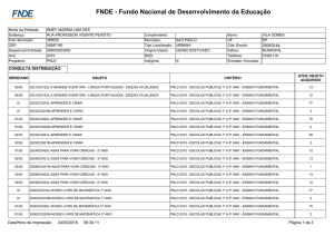 FNDE - Fundo Nacional de Desenvolvimento da Educação