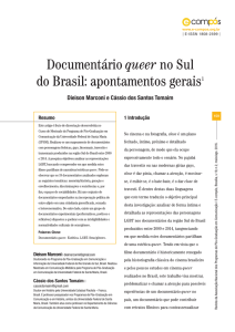 Documentário queer no Sul do Brasil: apontamentos