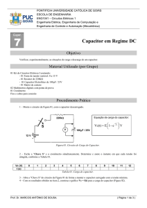 Capacitor em Regime DC - SOL