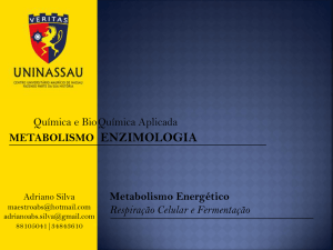 Metabolismo e Enzimologia.