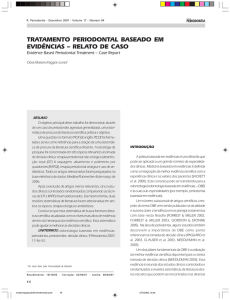 tratamento periodontal baseado em evidências – relato de caso