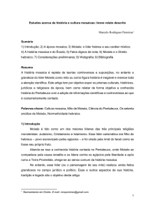 Estudos acerca da história e cultura mosaicas: breve