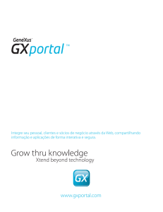 Folheto GXportal 4.5