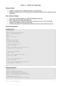 Struts 2 – CRUD com Hibernate