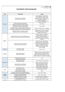 Convênios Internacionais