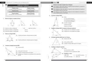 ficha triângulos. classificação de triângulos
