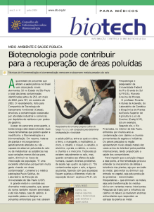 Biotecnologia pode contribuir para a recuperação de áreas poluídas