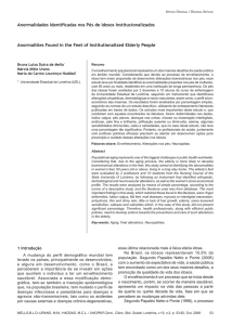 Anormalidades Identificadas nos Pés de Idosos Institucionalizados