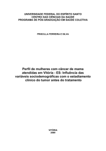Perfil de mulheres com câncer de mama atendidas em Vitória