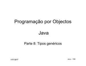 Programação por Objectos Java