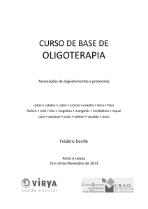 Curso de base de Oligoterapia