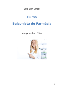 Curso Balconista de Farmácia