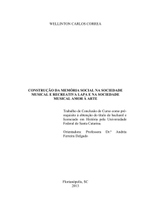 A construção da Memória Social na Sociedade Musical e