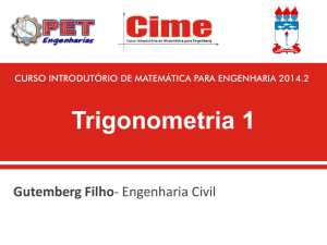 Trigonometria 1 - PET Engenharias