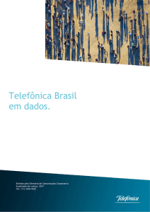 Telefônica Brasil em dados.