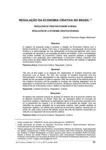 regulação da economia criativa no brasil1/2