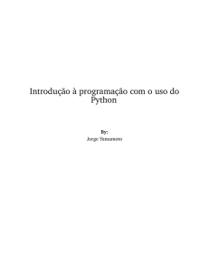Introdução à programação com o uso do Python