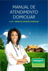 MANUAL DE ATENDIMENTO DOMICILIAR