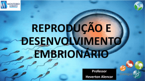 reprodução e desenvolvimento embrionário
