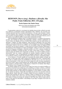 REDYSON, Deyve (org.). Budismo e filosofia. São Paulo: Fonte