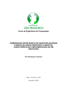 comparação entre banco de dados relacionais e banco de