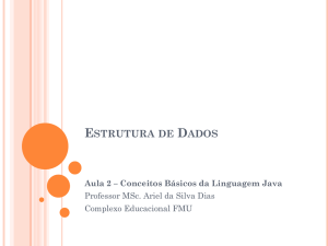 Conceitos básicos da linguagem Java #2
