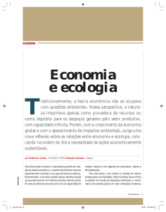 Economia e ecologia - Sistema de Bibliotecas FGV