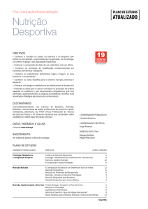 Nutri&ccedil;&atilde;o Desportiva