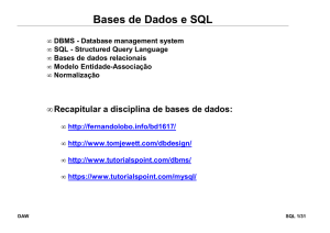 Bases de Dados e SQL